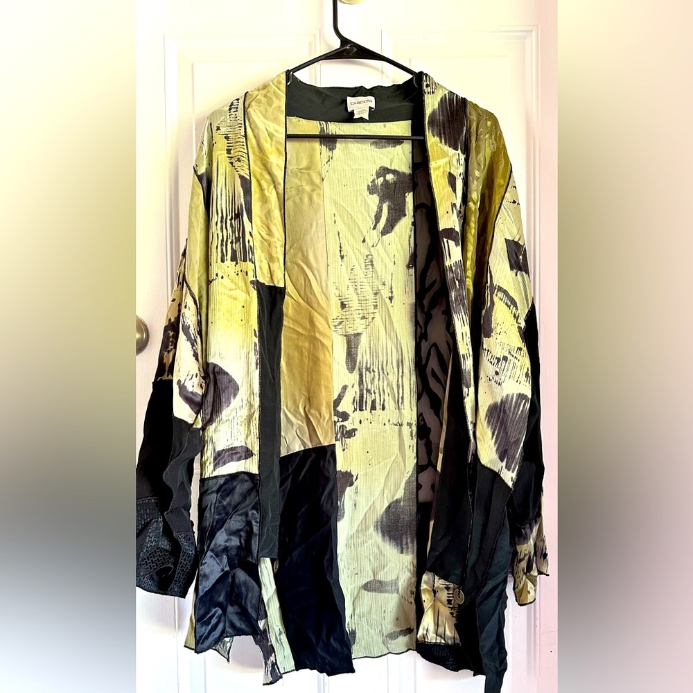 Chico’s silk cardigan/cover